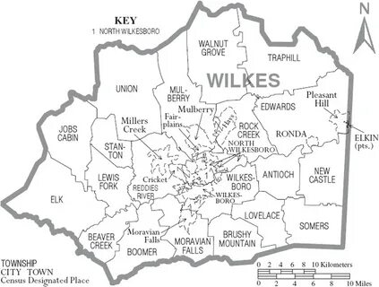 File:Map of Wilkes County North Carolina With Municipal and 
