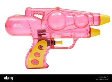 Plastic toy water pistol Cut Out Stock Images & Pictures - Alamy