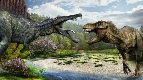 trex vs Spinosaurus - YouTube
