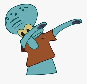 Clip Art Collection Of Free Dab - Squidward Dab Png , Free T