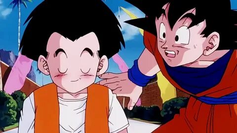 Dragon Ball Z Kuririn fala para Goku que está casado com a N