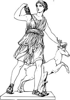 greek png - Clipart - - Artemis The Greek Goddess #1522988 -