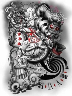Alice disney tattoo design Wonderland tattoo, Alice and wond