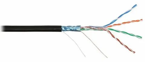 F/UTP 4pair, Cat5e, Solid, Out, PE (2700B-BK) Кабель "витая 