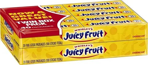 JUICY FRUIT Original Bargain sale Bubble Chewing Gum Stick -