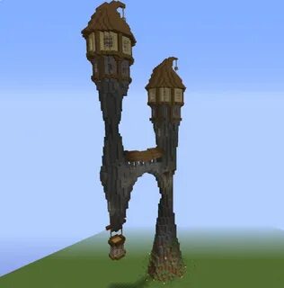 Fantasy Wizard Tower - Blueprints for MineCraft Houses, Cast