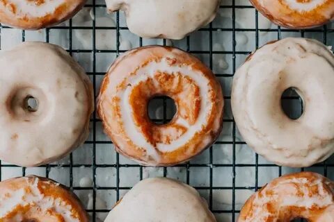 Sour Cream Cake Donuts with Maple Brown Butter Glaze in 2020