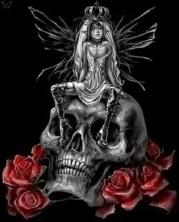 Gothic Art Gothic fairy, Fairy art, Skull art
