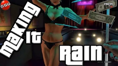 #GTAV Making It Rain In The Strip Club Like A BOSS - YouTube