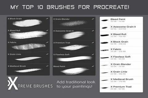 TOP 10 Procreate Brushes Procreate brushes, Procreate apple 