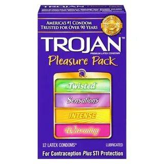 Trojan Pleasure Pack Lubricated Condoms - 12ct, Size: 12 Cou