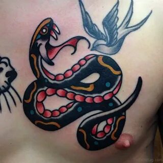 83 Trendy Snake Tattoos For Chest - Tattoo Designs - Tattoos