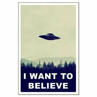 I Want to Believe Poster ($20) Sci-Fi Father's Day Gifts POP