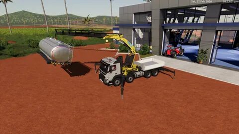 Volvo FMX Crane v0.1 FS19 Farming Simulator 22 мод FS 19 МОД