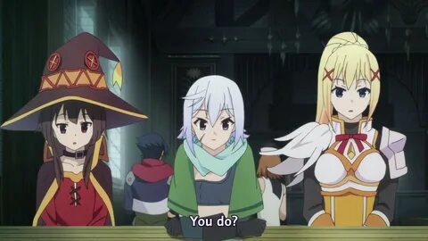 Konosuba S1 - Darkness and Megmin join the party! - YouTube