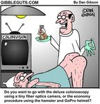 Gibbleguts Colonoscopy cartoon By Dan Gisbon