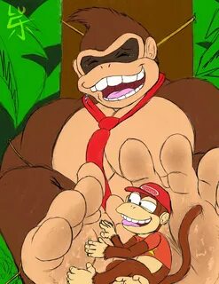 Donkey Kong Tickled by Lu123 -- Fur Affinity dot net