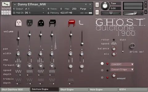Ghost Dulcitone 1900 for Kontakt released by Sound Dust