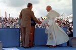 File:President Ronald Reagan with Pope John Paul II at the M