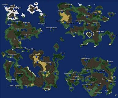 32 Final Fantasy 3 World Map - Maps Database Source