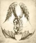 The Evil within Demon tattoo, Angels and demons, Sleeve tatt