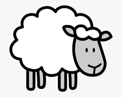Black And White Sheep Clipart
