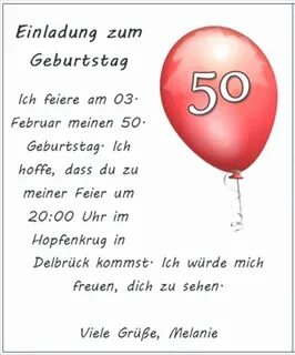 Einladung 50 Geburtstag Spruch Schön Einladungskarten Zum 50