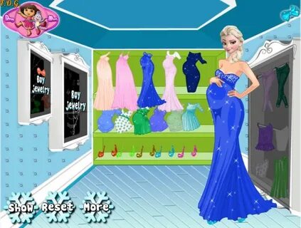 Frozen Elsa Pregnant Shopping (Холодное сердце: беременная Э