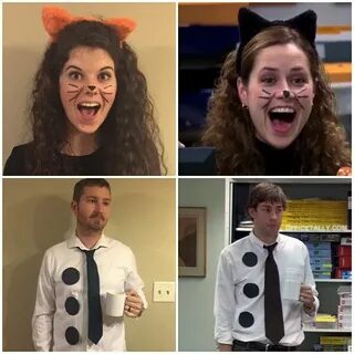 Jim and Pam from the office couples Halloween costume Office