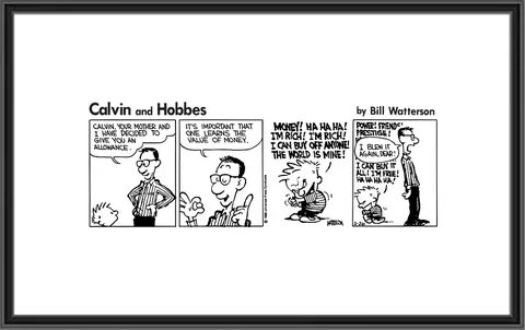 Calvin and Hobbes - Allowance Fail - Feb 26, 1986 - Comic Ar