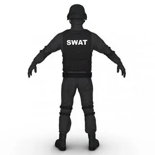 SWAT Uniform 3 3D model 3D Molier International