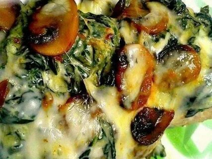 Spinach and Mushroom Smothered Chicken Recipe Smothered chic
