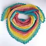 SKILLS Crochet triangle scarf, Scarf crochet pattern, Triang