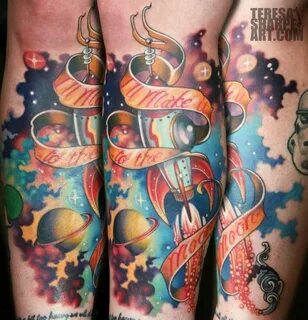 Space Tattoo!!! Teresa Sharpe, Studio 13, Fort Wayne Indiana