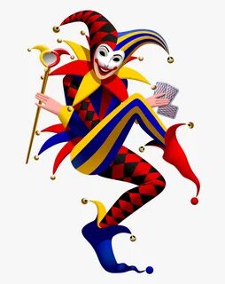 Funny Spades Clown Joker Vector Suit Playing Clipart - Playi