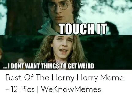 TOUCHIT I DONT WANT THINGS TO GET WEIRD Best of the Horny Ha