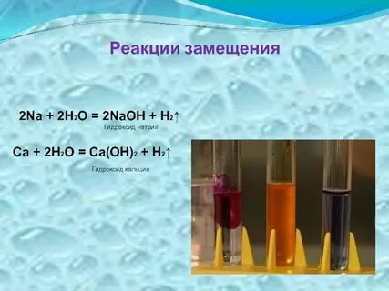 Типы химических реакций на примере свойств воды презентация,