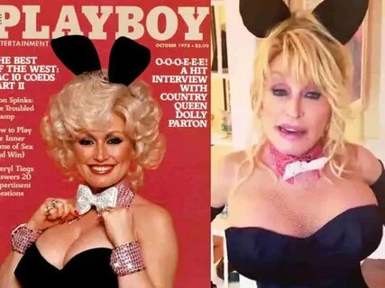 Dolly Parton coniglietta di Playboy a 75 anni per regalo di compleanno del ...