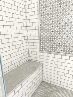 DIY Elegant Farmhouse Master Bathroom Shower Tile & Floor Id