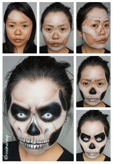 Grim Reaper Halloween Makeup - Kirei Makeup Halloween costum