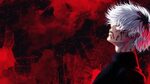 Wallpaper : anime, ken kaneki, red, Tokyo Ghoul, white hair 