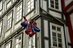 1280x800 wallpaper spider-man hanging statuette Peakpx