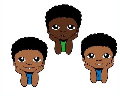 Cute Black African American Kids Svg Dxf Eps Png Peek a Boo 