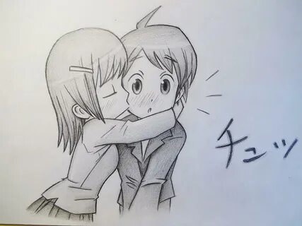 How To Draw People Kissing Anime - Cute anime couple by Umin