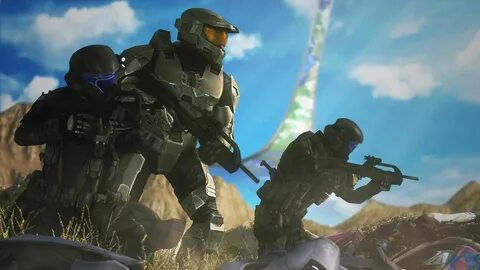 Master Chief with a pair of ODSTs during the conquest of Ins