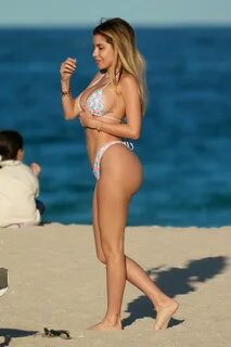 ALEXA DELLANOS in Bikini at a Beach in Miami 12/04/2021 - Ha