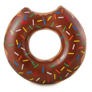 Gourmet Chocolate Doughnut - Inflatable Pool Tube - Walmart.