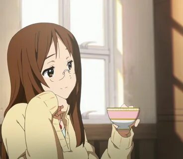 Anime girls drinking tea Animoe