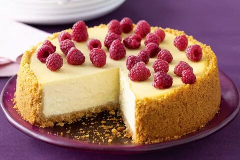 Download wallpaper raspberry, cake, cheesecake, section food