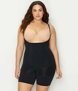 SPANX Plus Size OnCore Firm Control Open-Bust Bodysuit & Rev